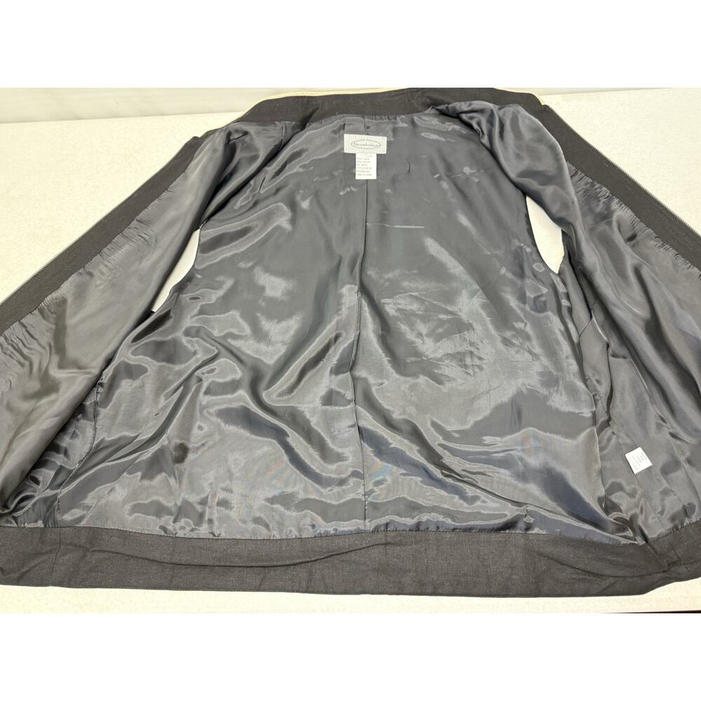 STONEBRIDGE Linen Blend Women's XL Vest African Safari Animals Brown Tan Black - Picture 6 of 11